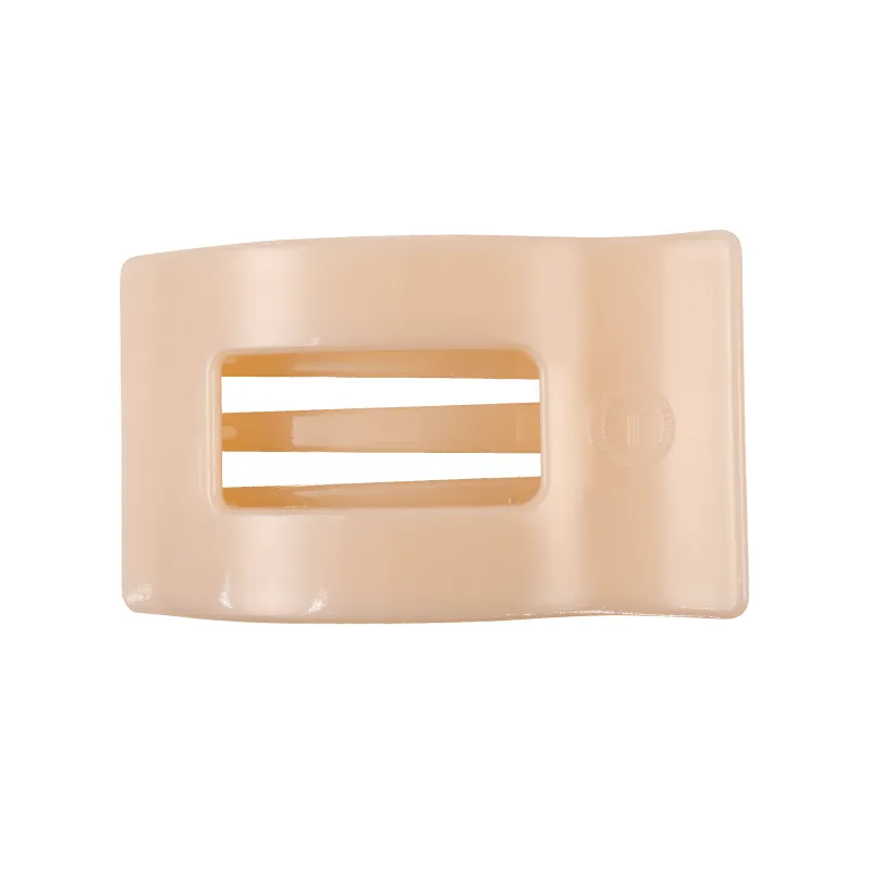 Almond Beige Medium Flat Rectangle Hair Clip sold by TELETIES