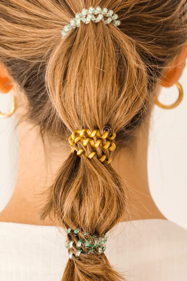 Dancing Green Mixed Hair Ties sold by TELETIES product image thumbnail 5