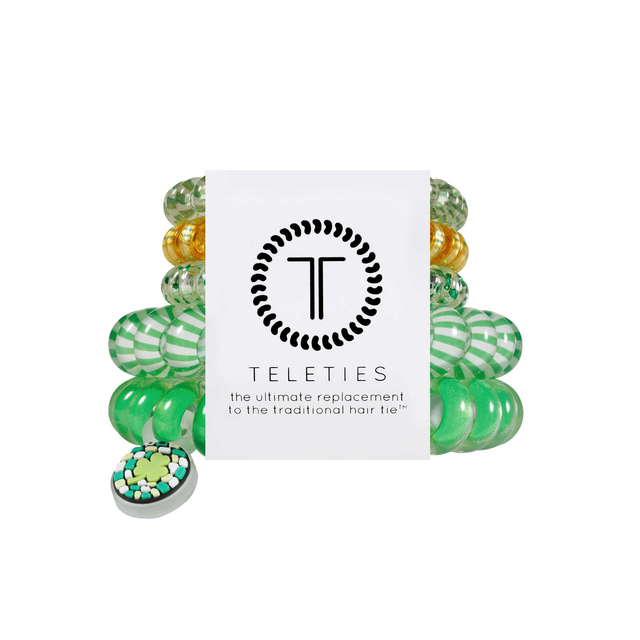 Dancing Green Mixed Hair Ties sold by TELETIES