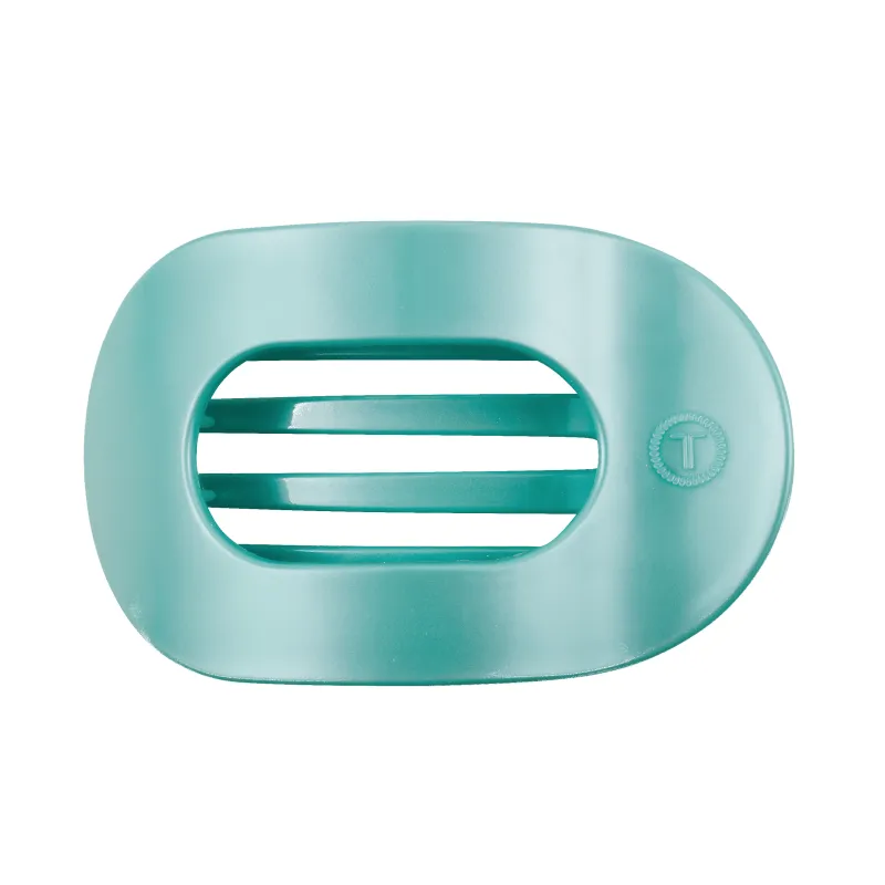 Totally Turquoise Large Flat Round Hair Clip sold by TELETIES