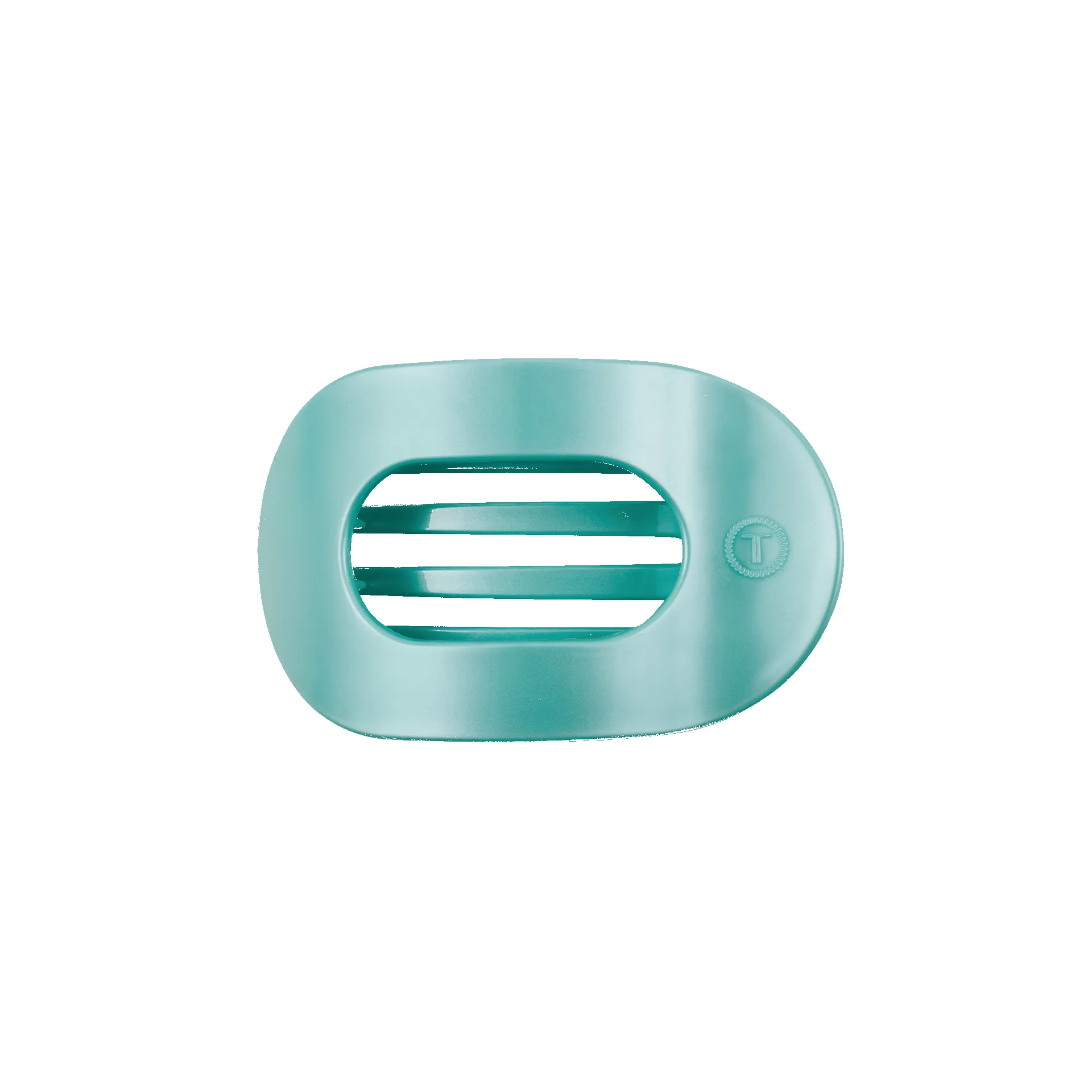 Totally Turquoise Small Flat Round Hair Clip sold by TELETIES