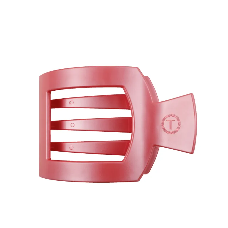Calming Coral Large Flat Square Hair Clip sold by TELETIES