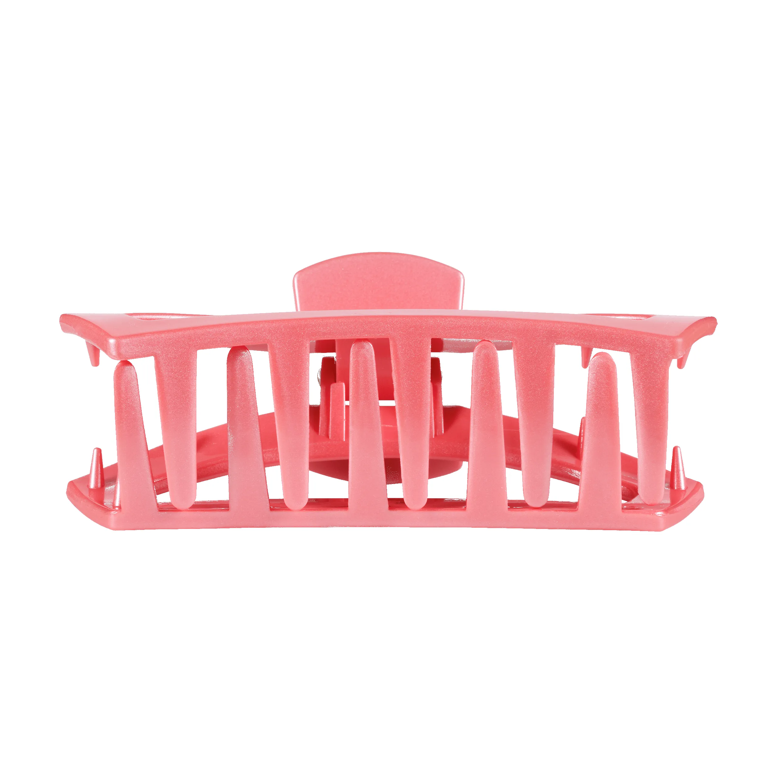 Open Calming Coral Large Claw Hair Clip sold by TELETIES product image thumbnail 3