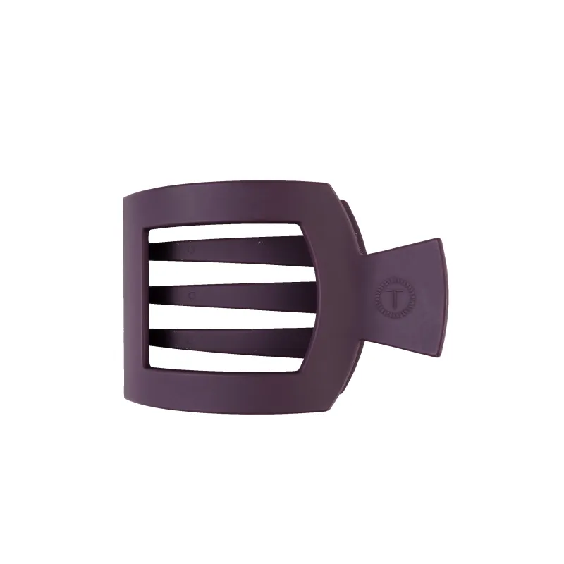 Burgundy Bliss Medium Flat Square Hair Clip sold by TELETIES