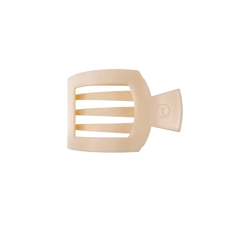 Almond Beige Small Flat Square Hair Clip sold by TELETIES