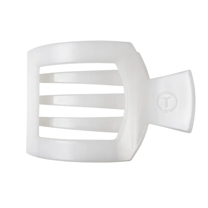 Coconut White Large Flat Square Hair Clip sold by TELETIES