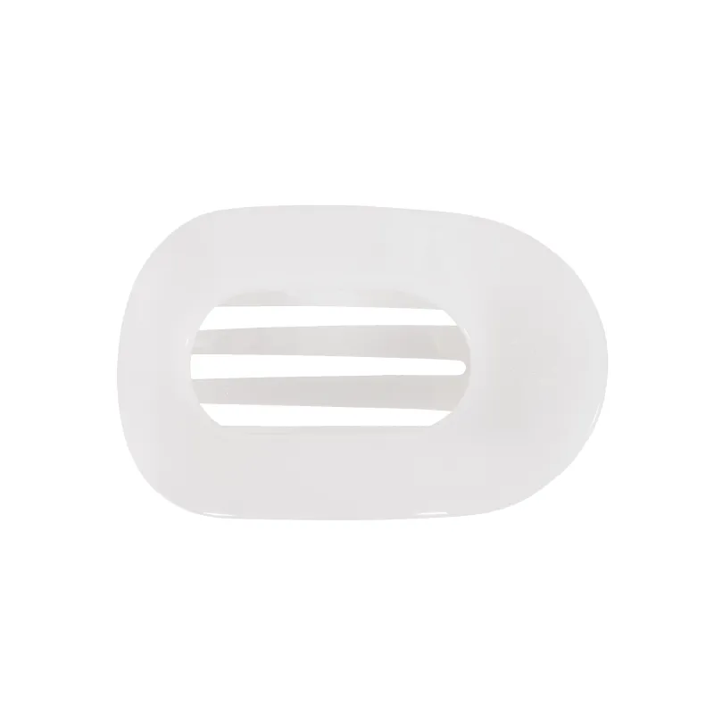 Coconut White Medium Flat Round Hair Clip sold by TELETIES