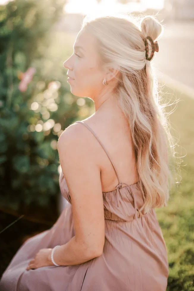 Open Tortoise Small Claw Hair Clip sold by TELETIES product image thumbnail 4