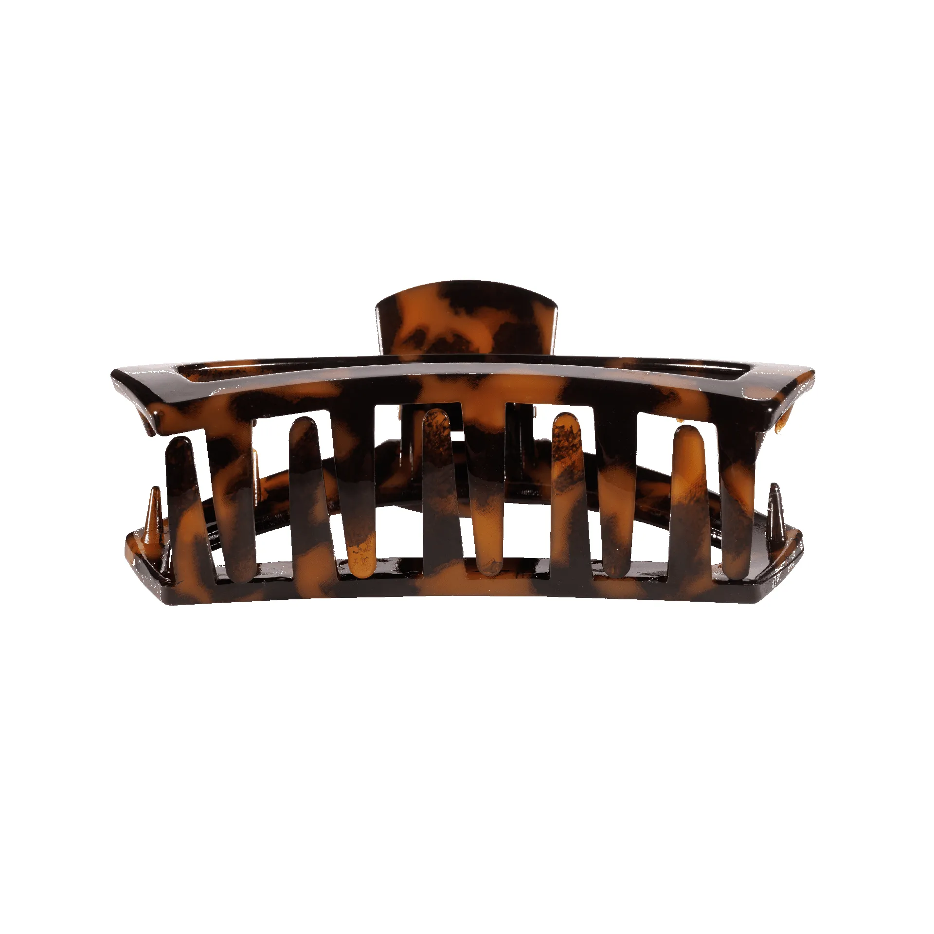 Open Tortoise Small Claw Hair Clip sold by TELETIES product image thumbnail 3