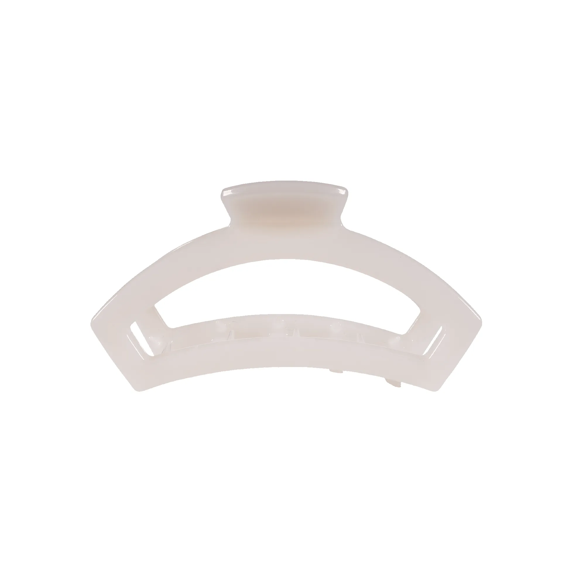 Open Coconut White Small Claw Hair Clip sold by TELETIES