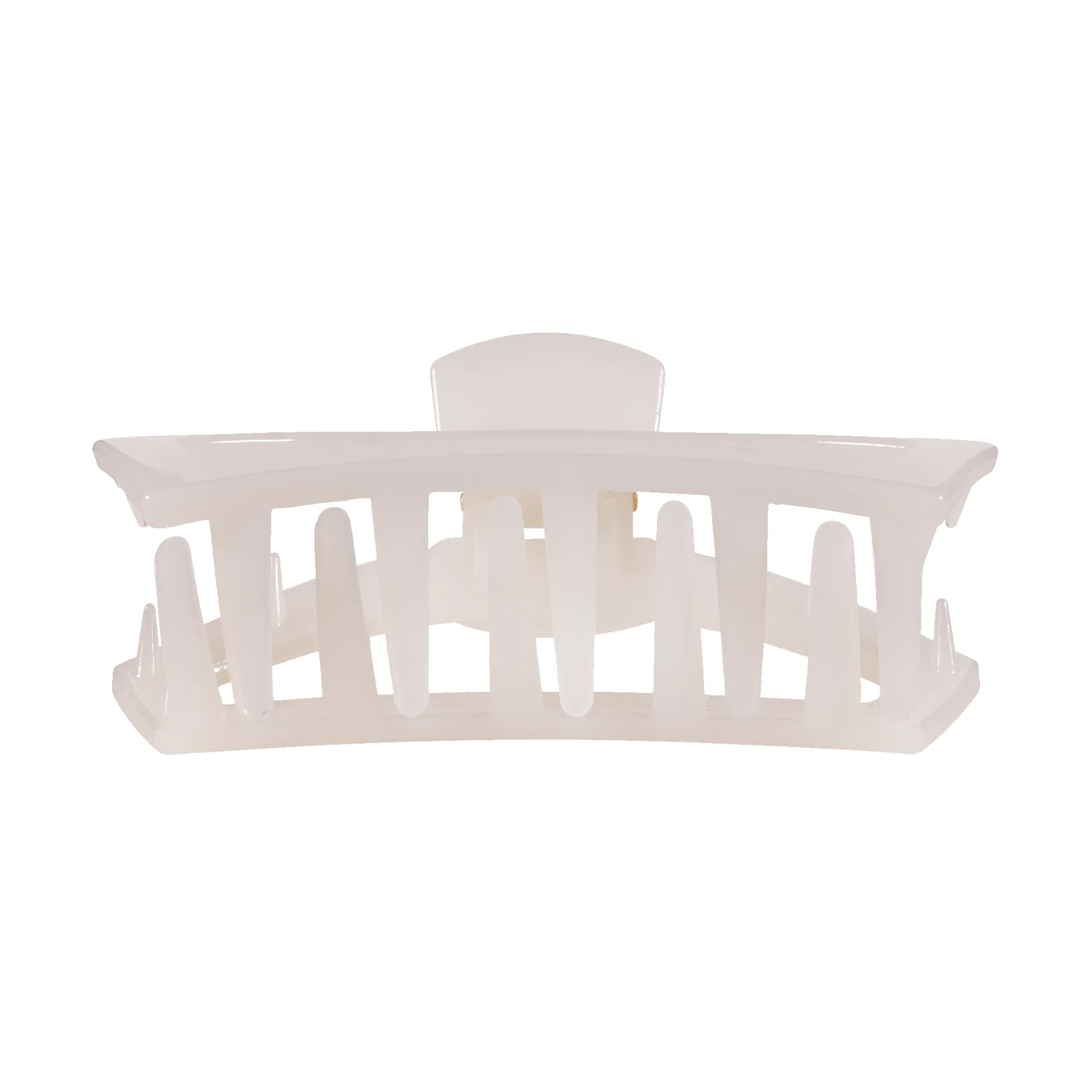 Open Coconut White Small Claw Hair Clip sold by TELETIES product image thumbnail 3