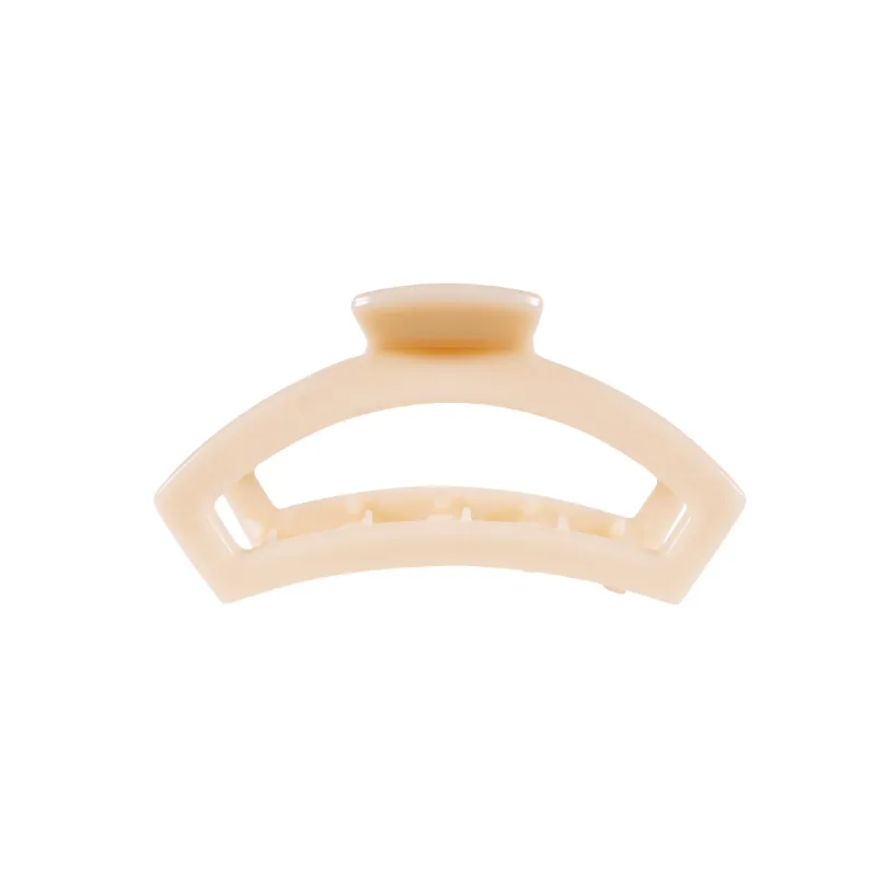Open Almond Beige Small Claw Hair Clip sold by TELETIES
