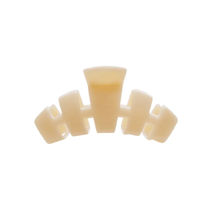 Classic Almond Beige Small Claw Hair Clip sold by TELETIES