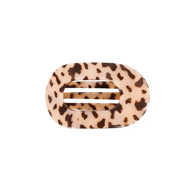 Blonde Tortoise Small Flat Round Hair Clip sold by TELETIES