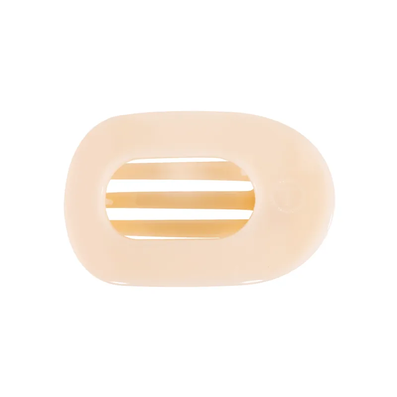 Almond Beige Medium Flat Round Hair Clip sold by TELETIES