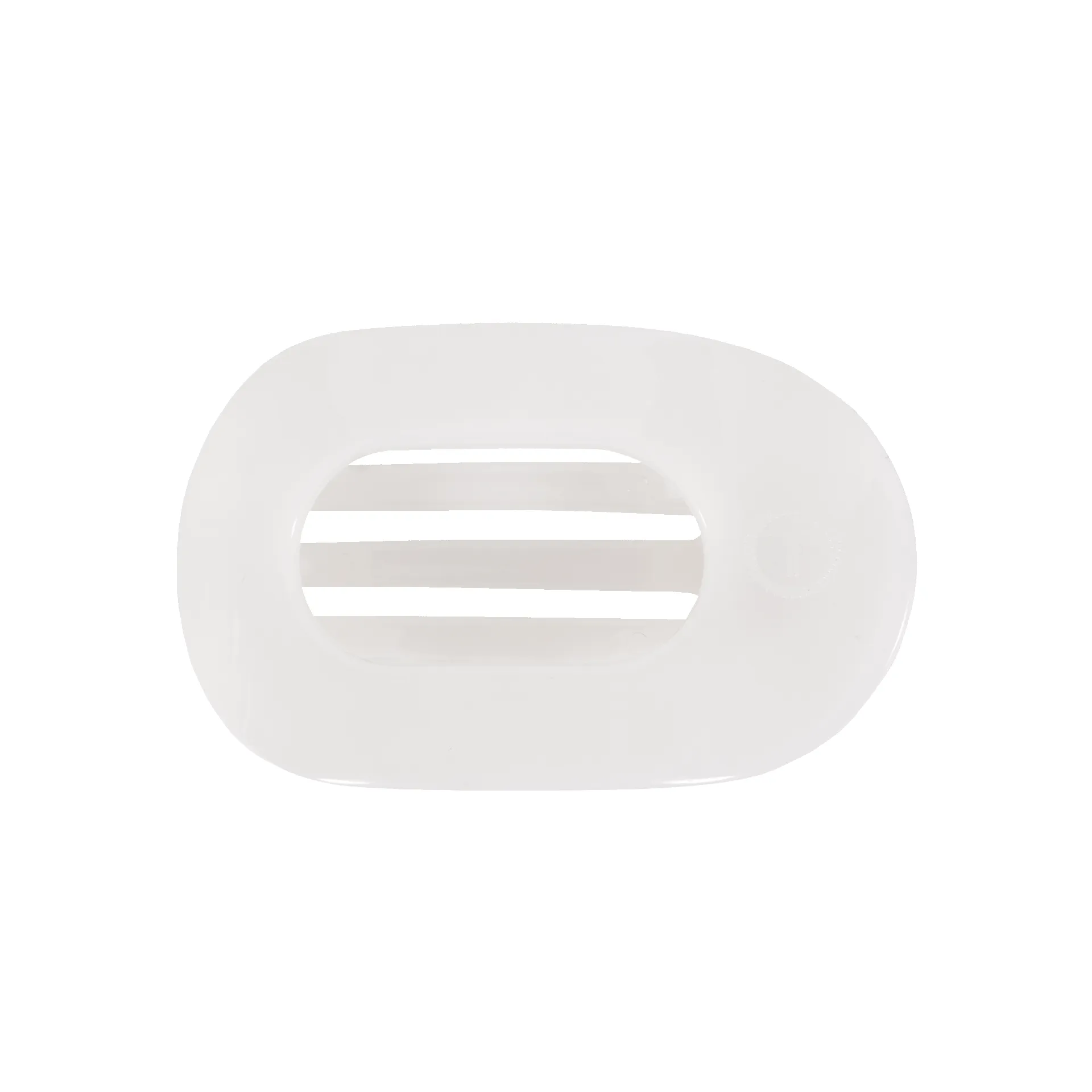 Coconut White Small Flat Round Hair Clip sold by TELETIES