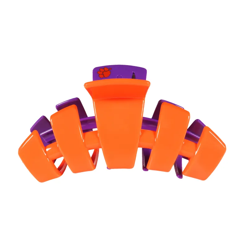Clemson University Large Claw Clip made by TELETIES