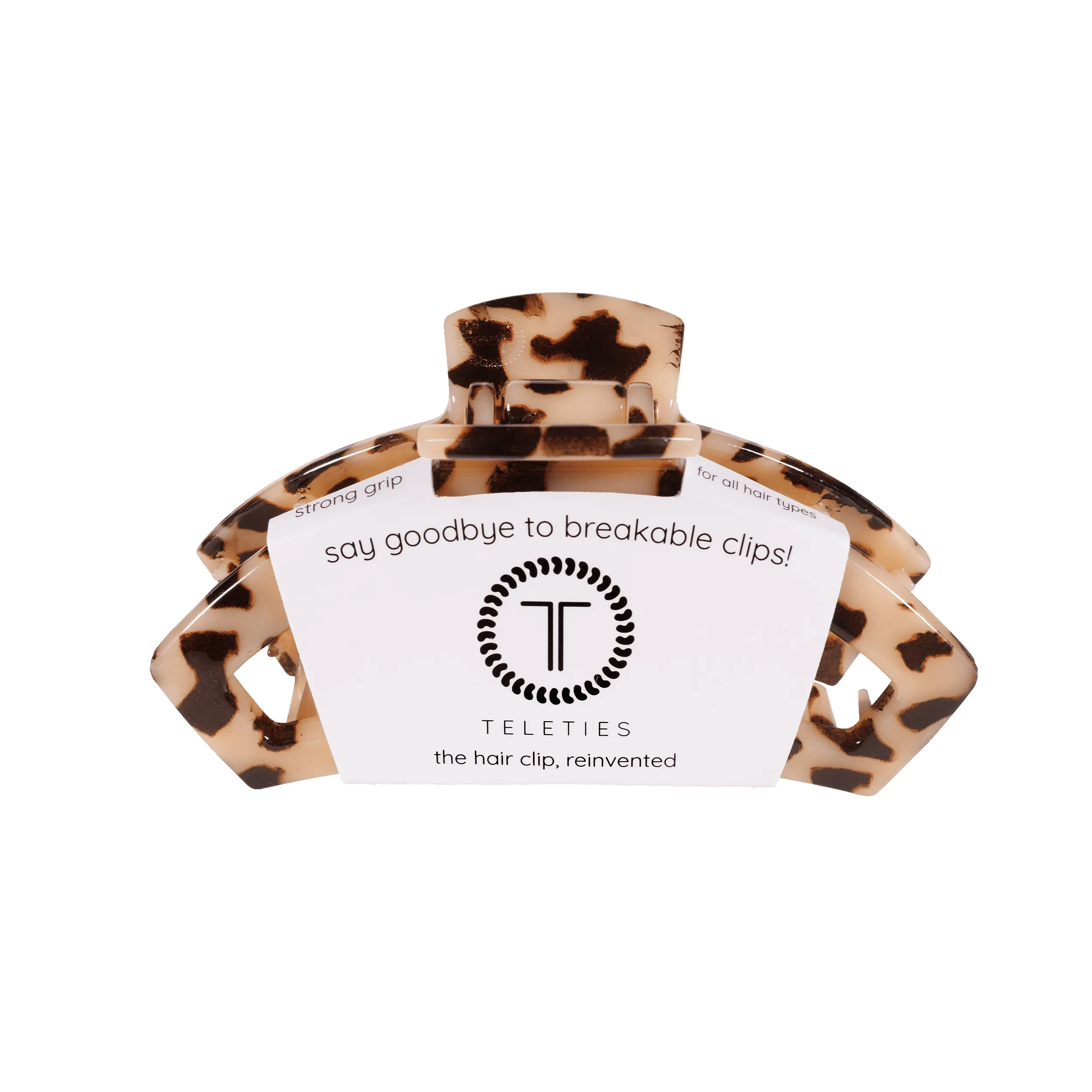 Open Blonde Tortoise Medium Claw Hair Clip sold by TELETIES product image thumbnail 2