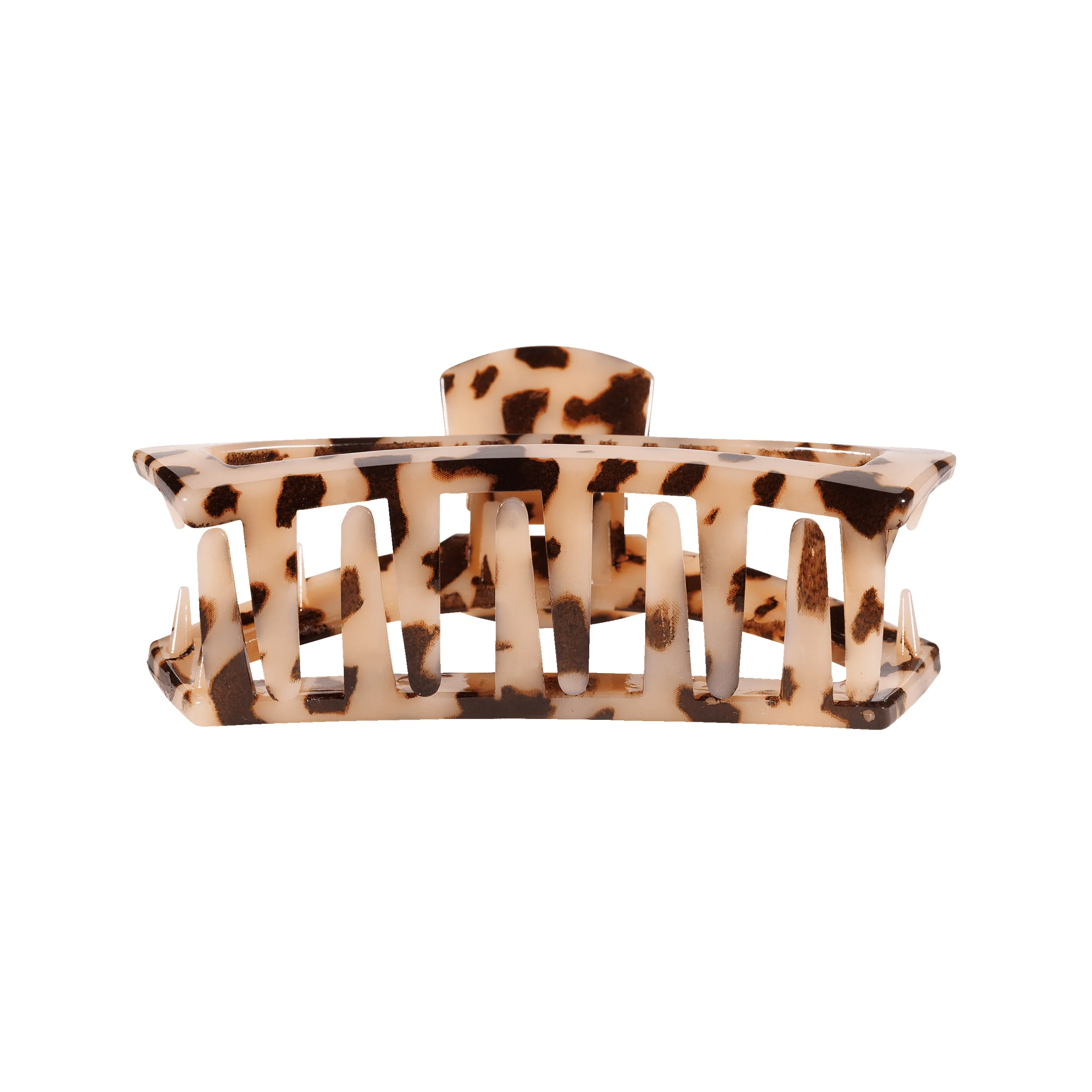 Open Blonde Tortoise Medium Claw Hair Clip sold by TELETIES product image thumbnail 3