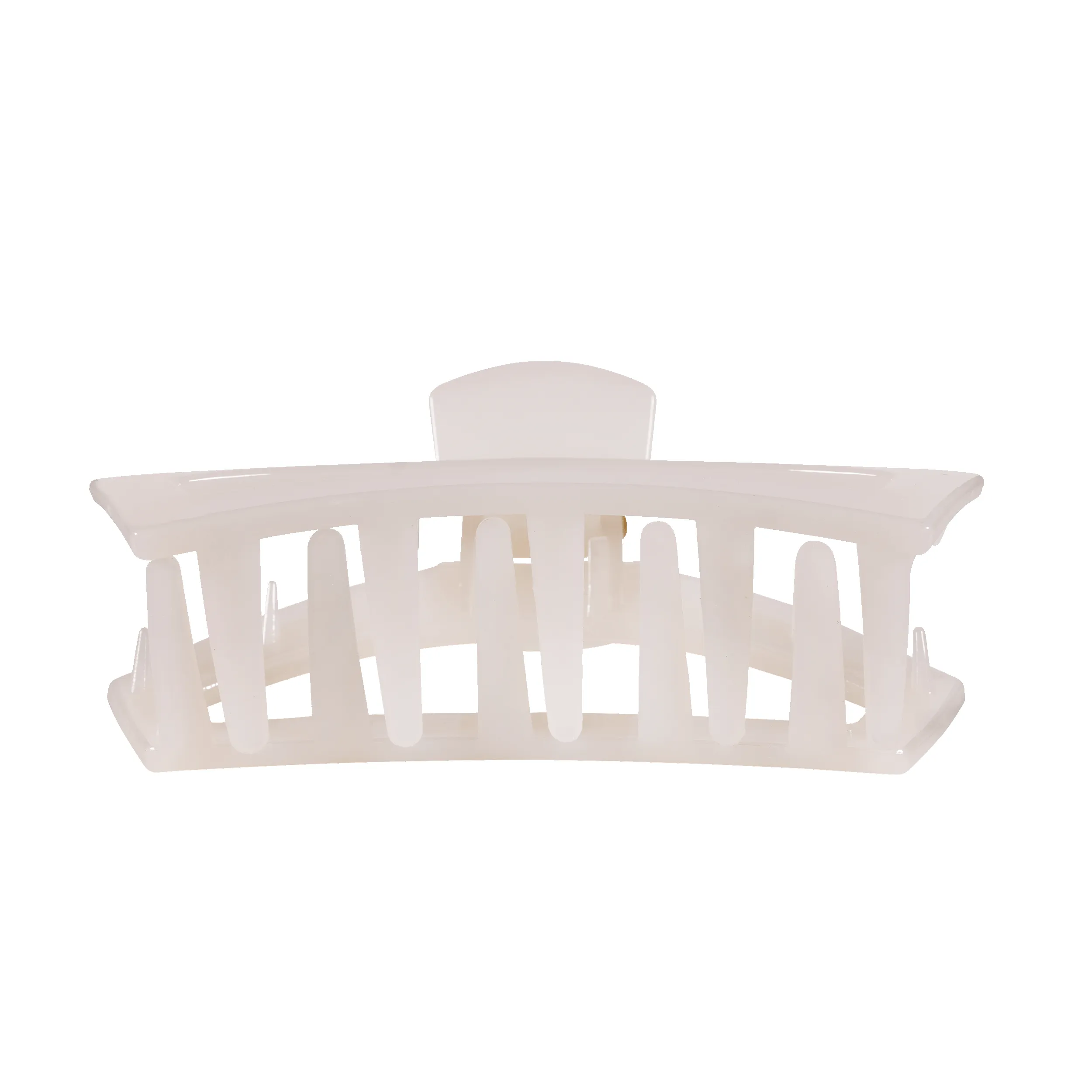 Open Coconut White Large Claw Hair Clip sold by TELETIES product image thumbnail 3
