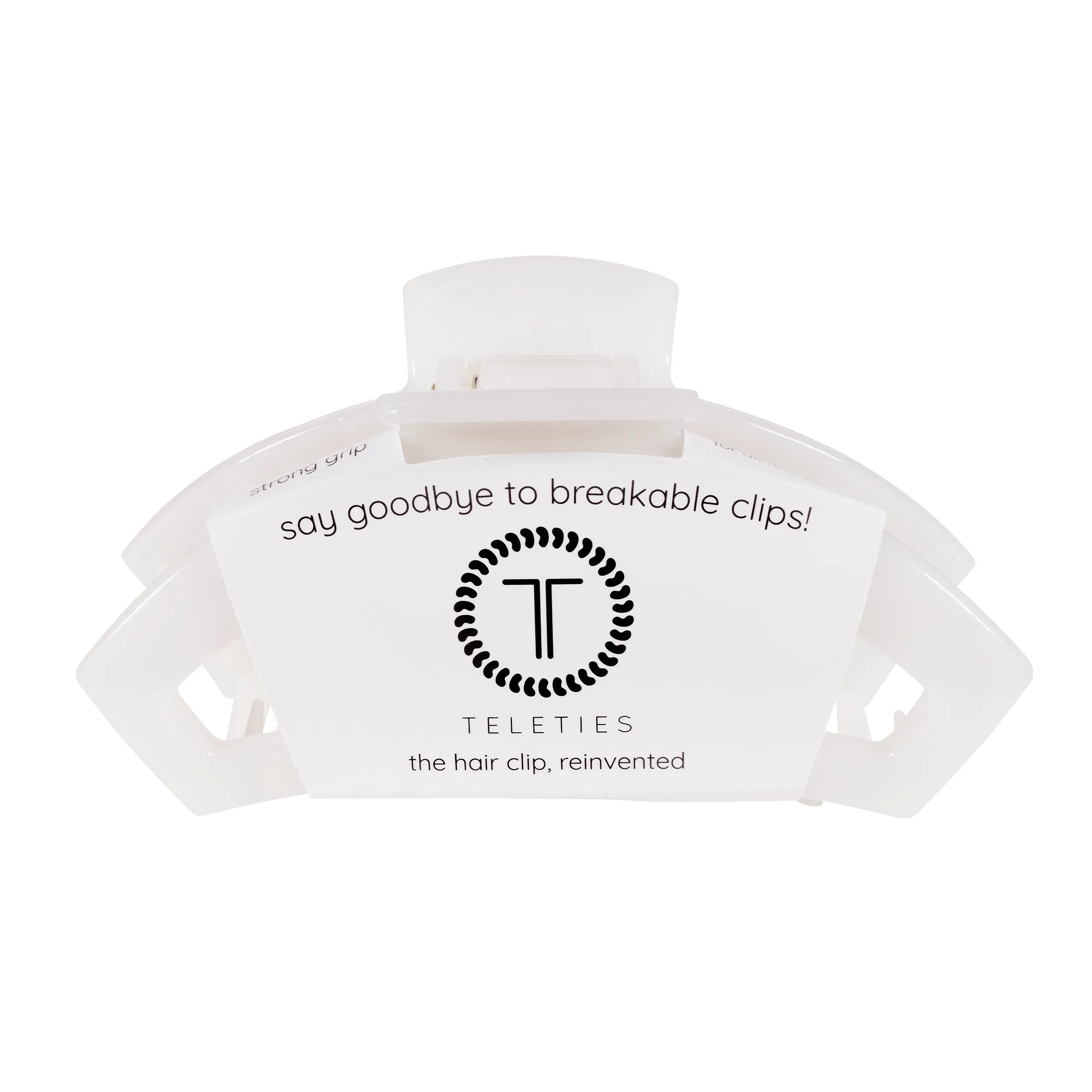 Open Coconut White Large Claw Hair Clip sold by TELETIES product image thumbnail 2