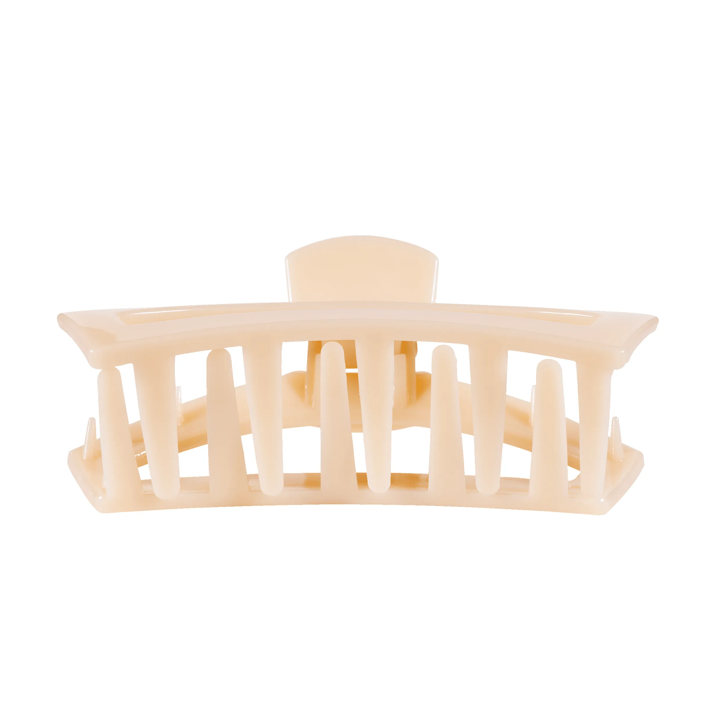Open Almond Beige Large Claw Hair Clip sold by TELETIES product image thumbnail 3