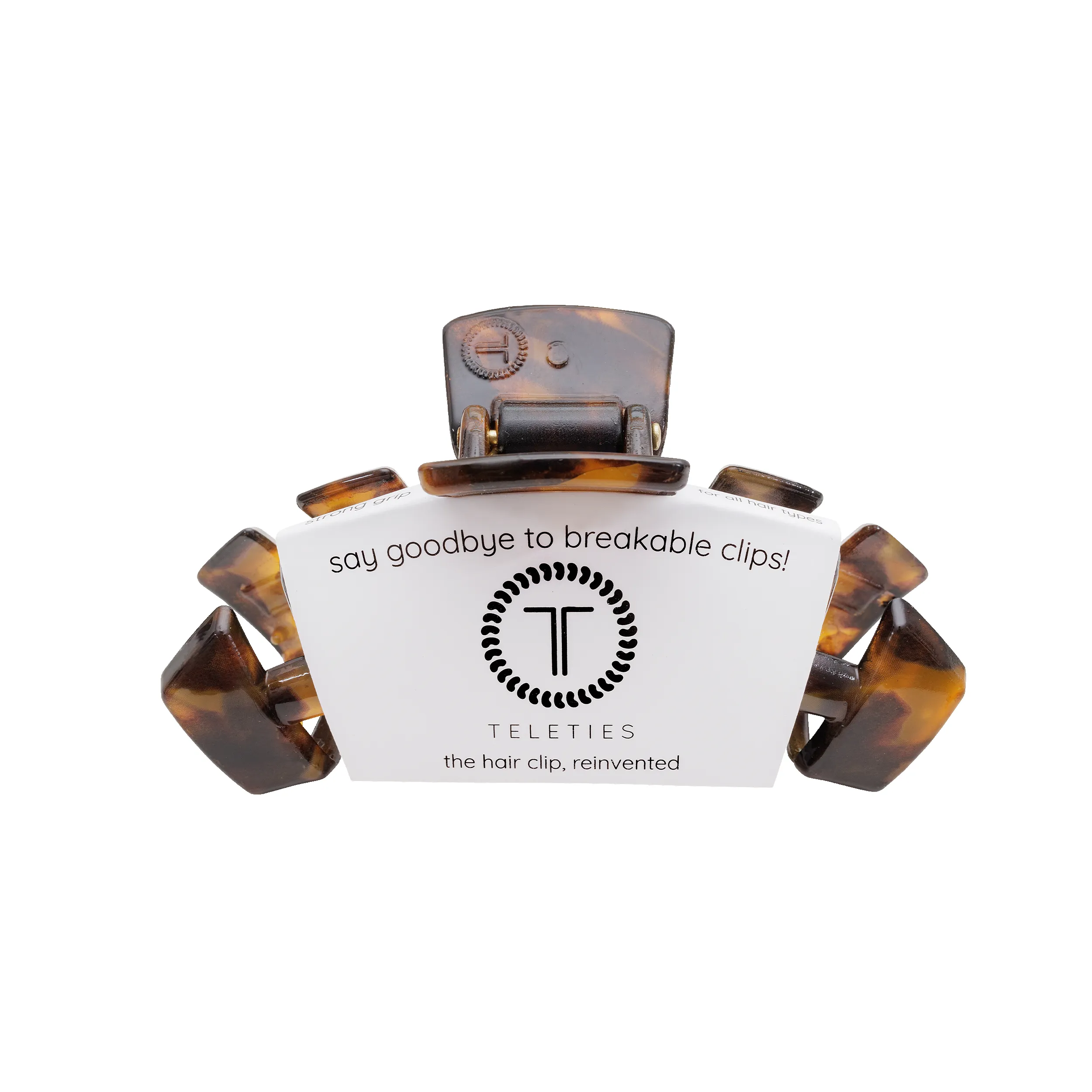 Classic Tortoise Medium Claw Hair Clip sold by TELETIES product image thumbnail 2