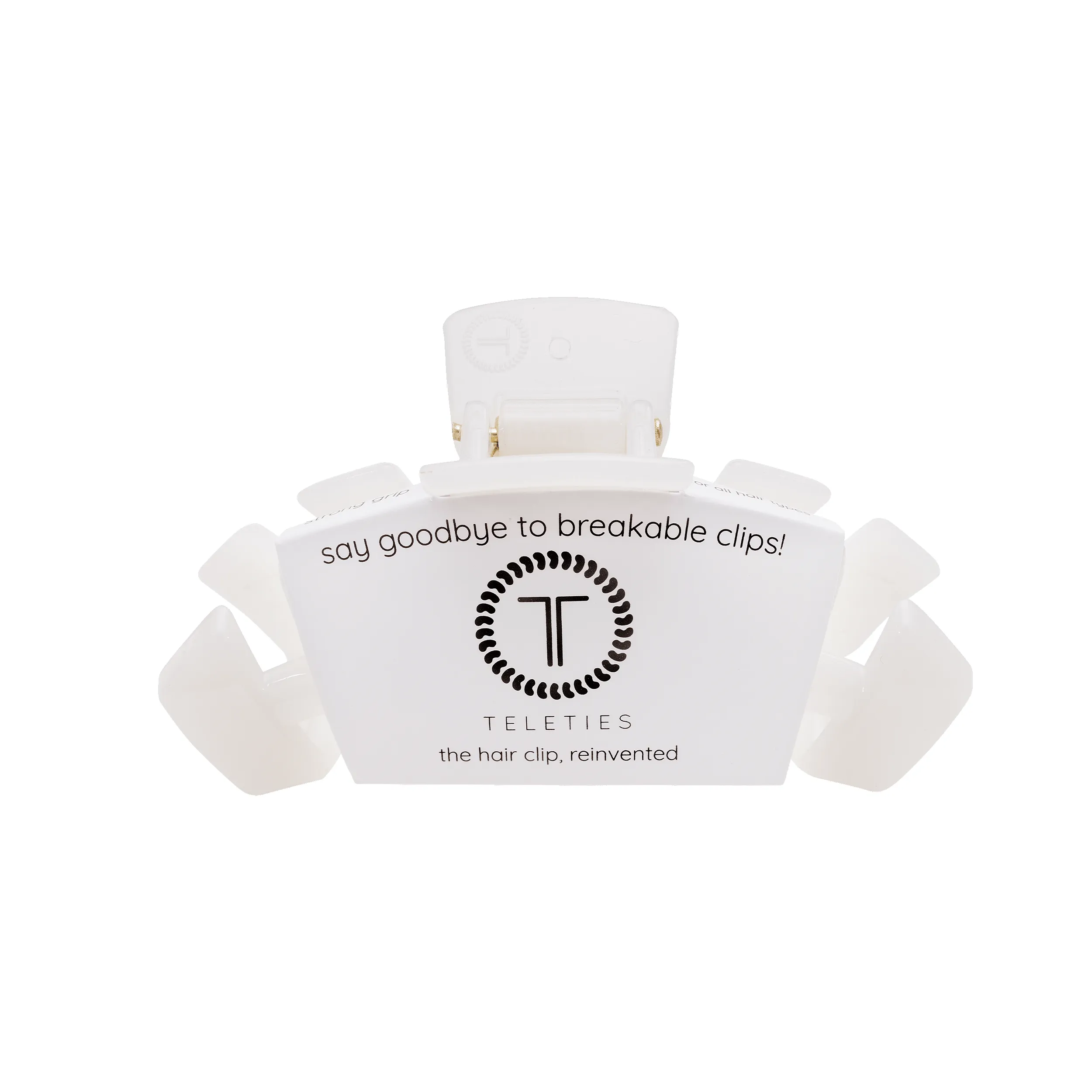 Classic Coconut White Medium Claw Hair Clip sold by TELETIES product image thumbnail 2