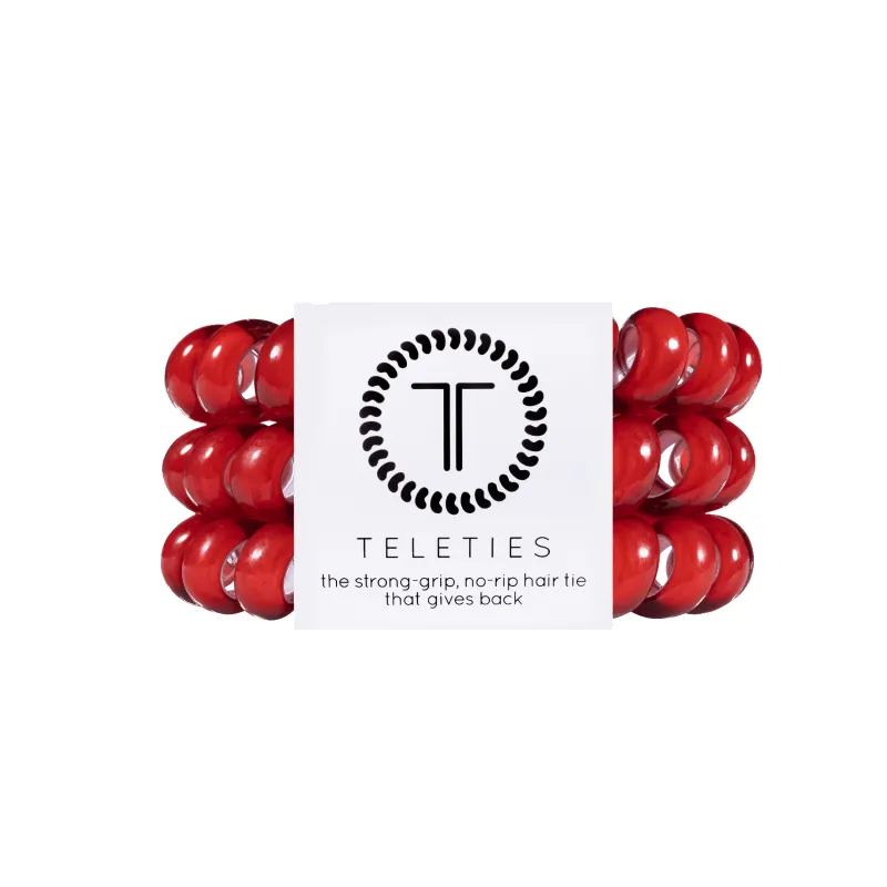 Scarlet Red Large Hair Ties sold by TELETIES