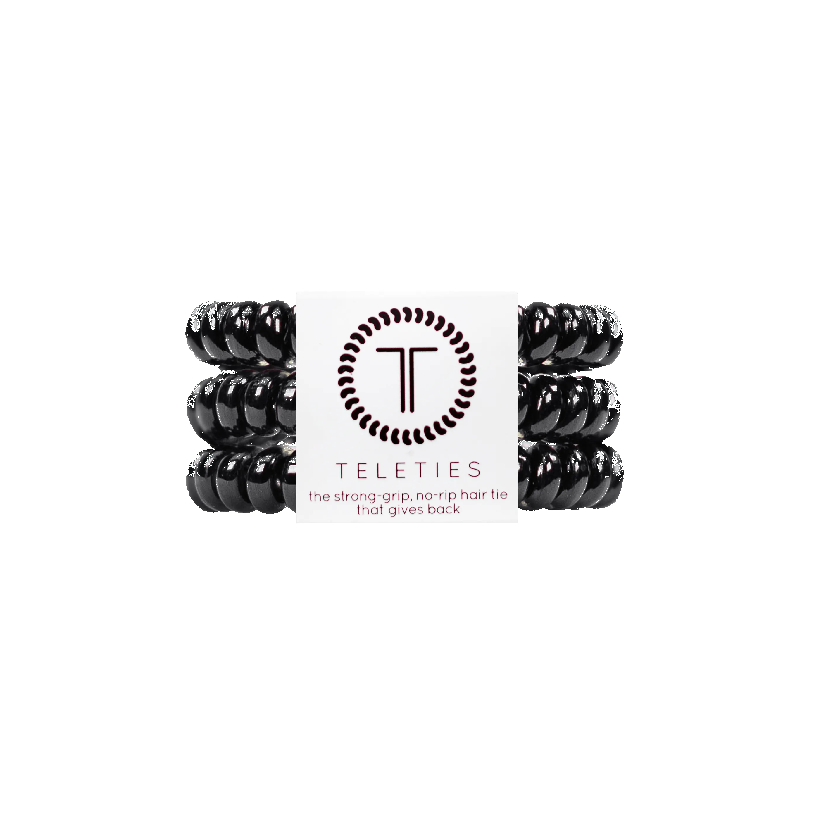 Jet Black Small Hair Ties sold by TELETIES