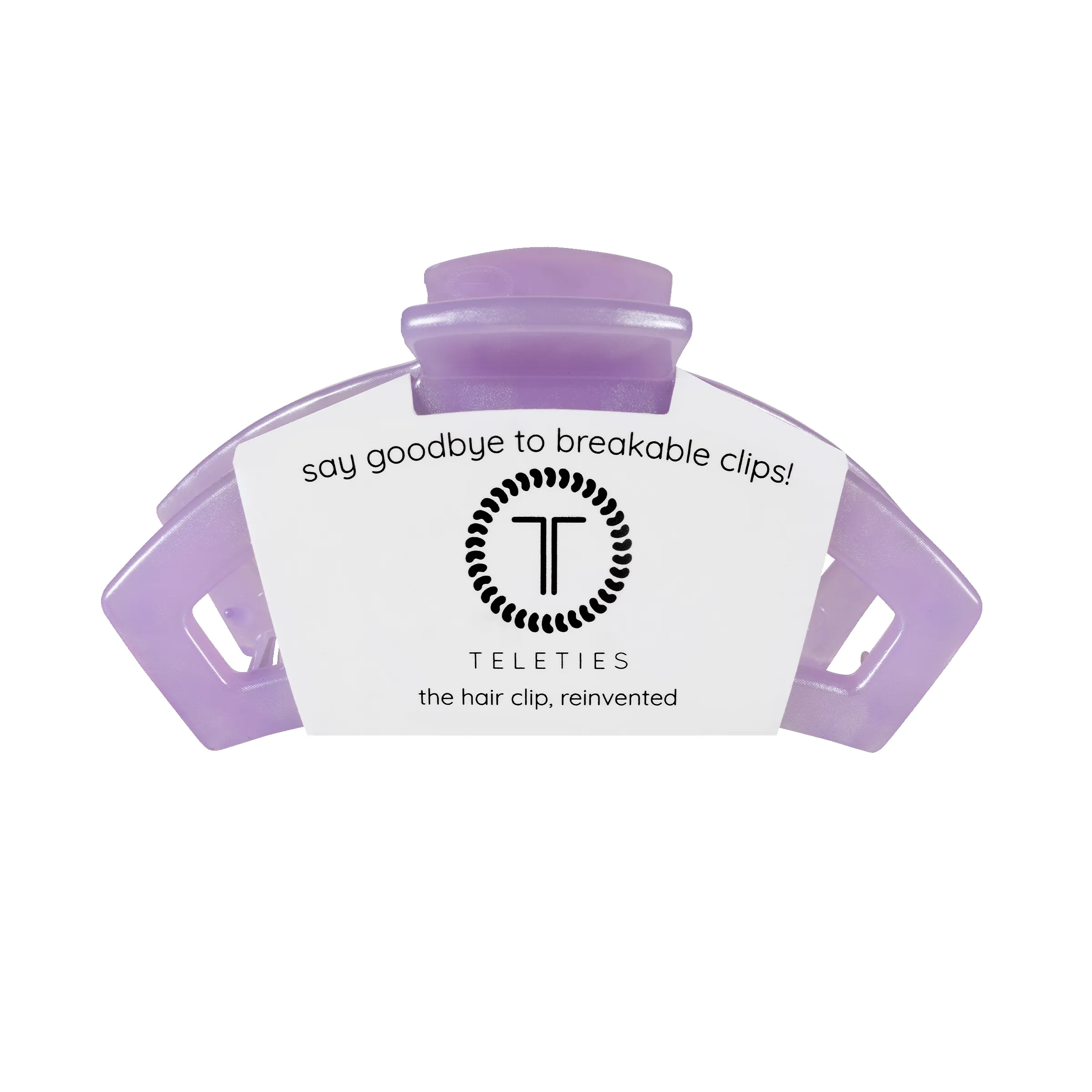 Open Lavender Mist Medium Hair Clip sold by TELETIES product image thumbnail 2