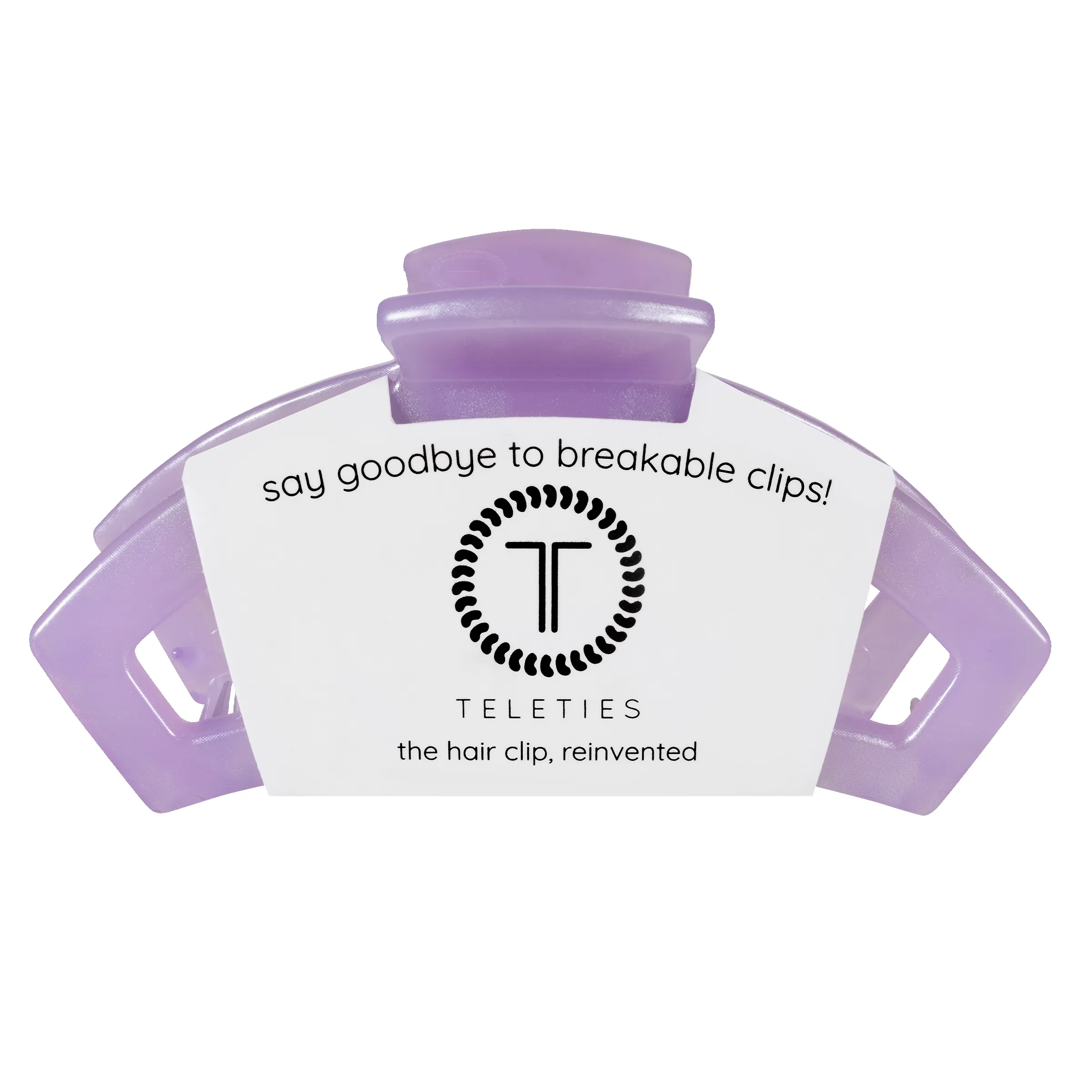 Open Lavender Mist Large Hair Clip sold by TELETIES product image thumbnail 2