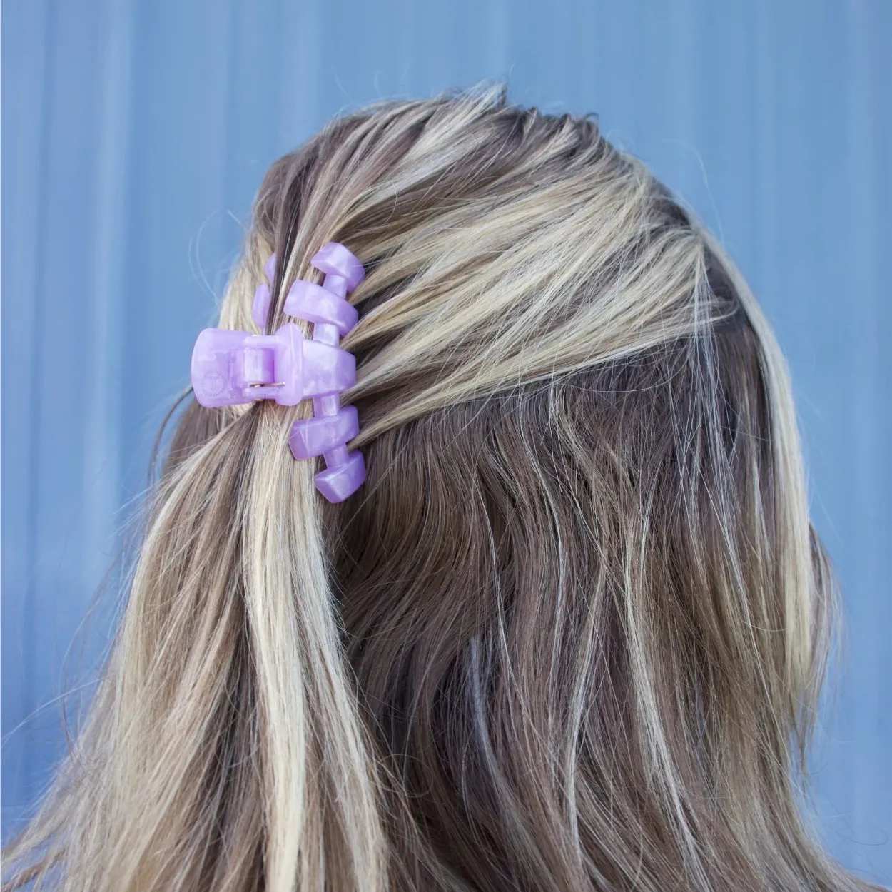 Classic Lavender Mist Small Hair Clip sold by TELETIES product image thumbnail 3