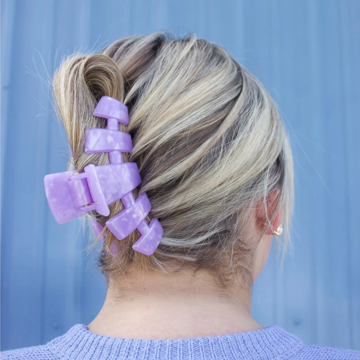 Classic Lavender Mist Large Claw Clip sold by TELETIES product image thumbnail 3
