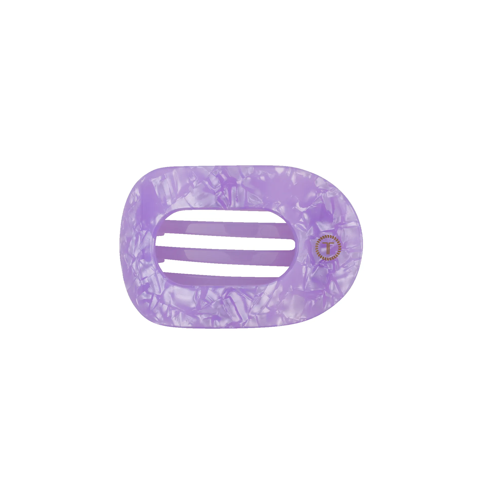 Lavender Mist Small Flat Round Hair Clip sold by TELETIES