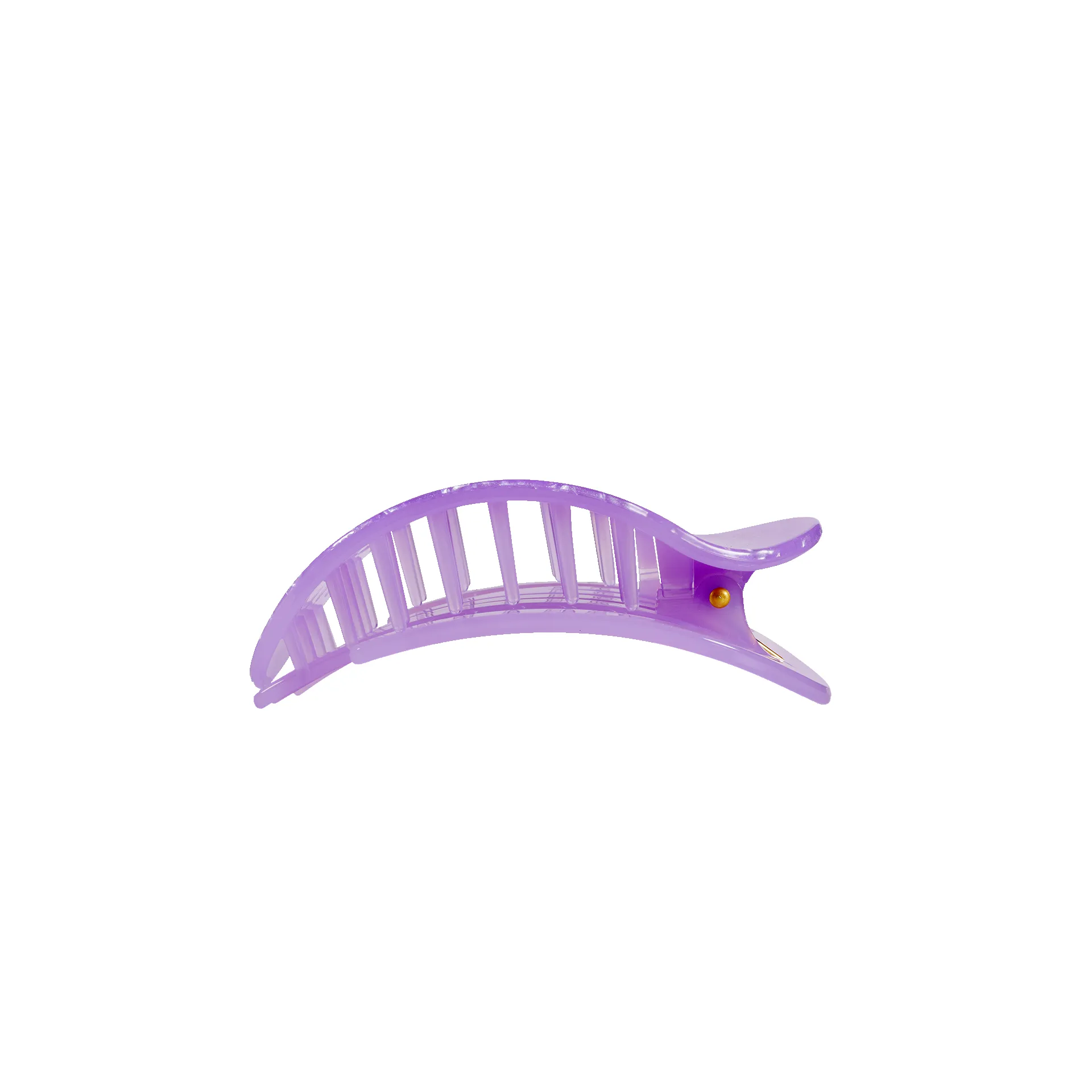 Lavender Mist Small Flat Round Hair Clip sold by TELETIES product image thumbnail 3