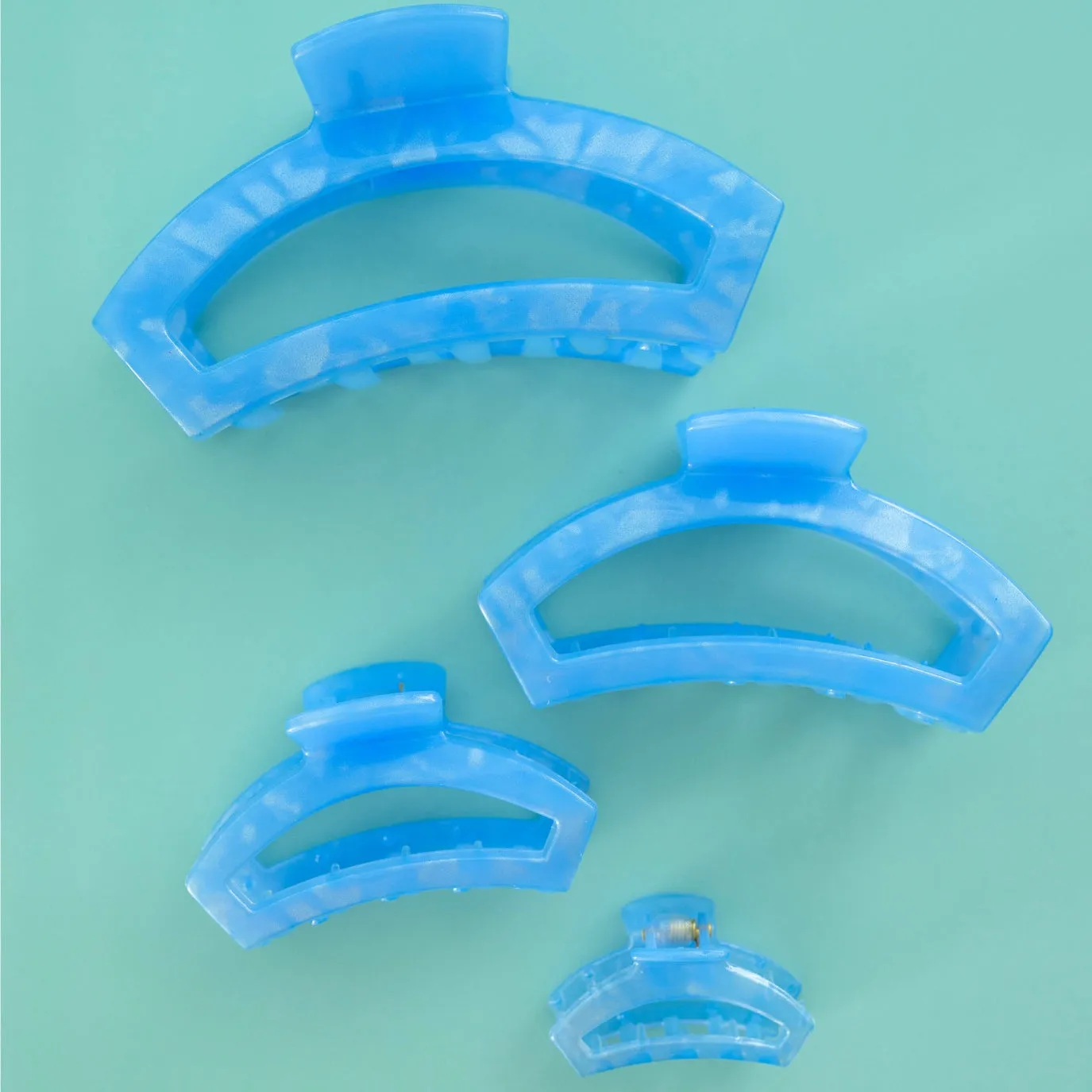 Open Blue Lagoon Tiny Hair Clip sold by TELETIES product image thumbnail 4