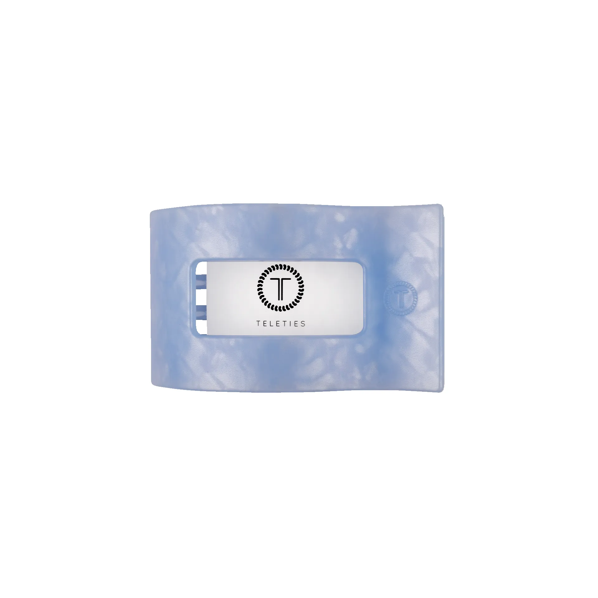 Blue Lagoon Small Flat Rectangle Hair Clip sold by TELETIES product image thumbnail 2