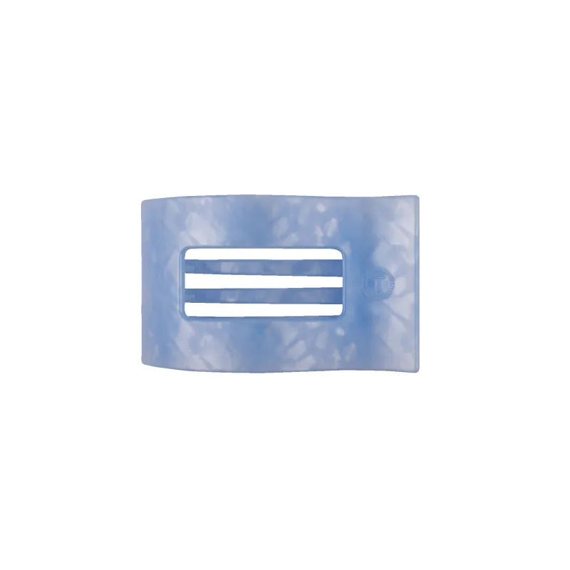 Blue Lagoon Small Flat Rectangle Hair Clip made by TELETIES