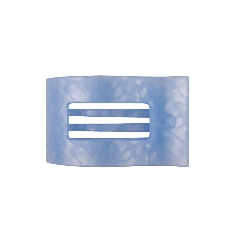 Blue Lagoon Medium Flat Rectangle Hair Clip made by TELETIES