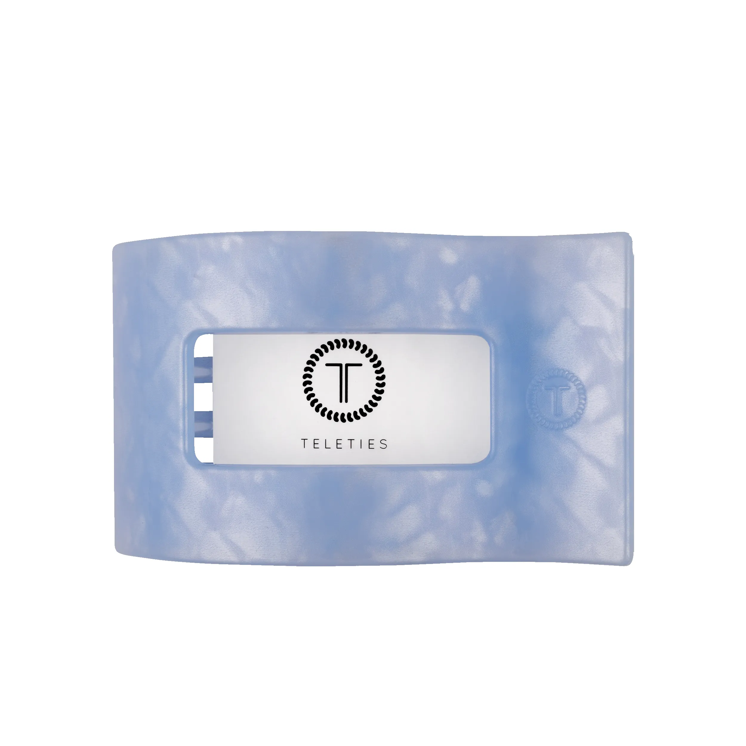 Blue Lagoon Large Flat Rectangle Hair Clip sold by TELETIES product image thumbnail 2