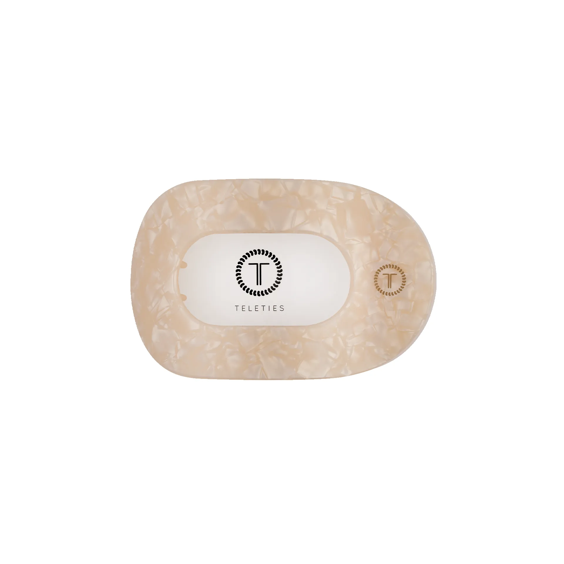 Soft Surf Small Flat Round Hair Clip sold by TELETIES product image thumbnail 2