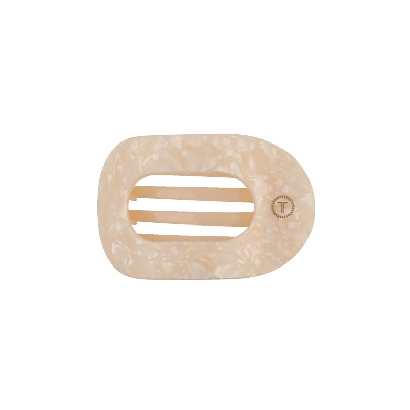 Soft Surf Small Flat Round Hair Clip made by TELETIES