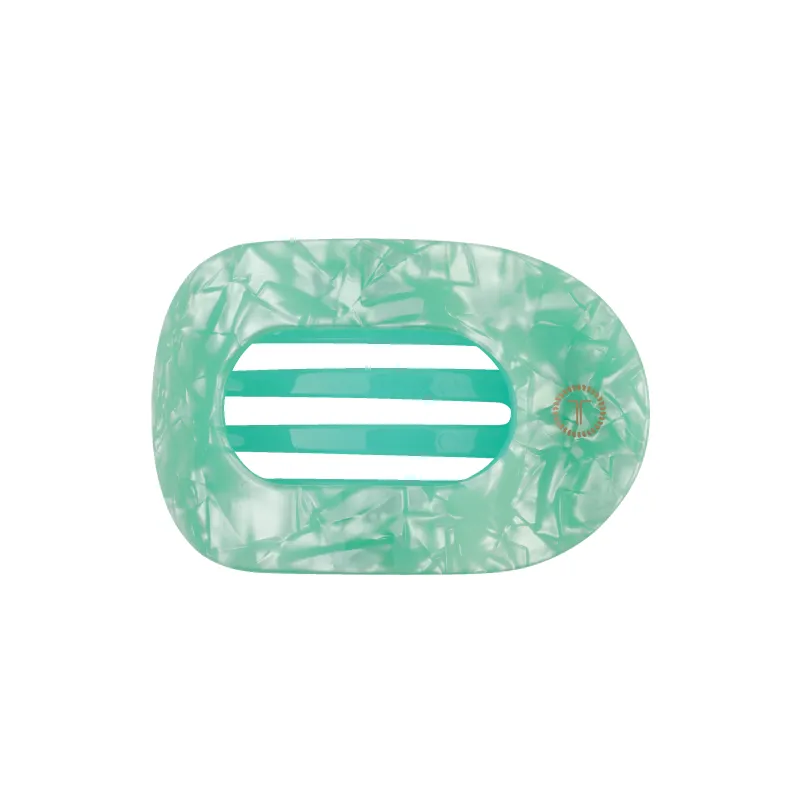 Spring Splash Medium Flat Round Hair Clip made by TELETIES