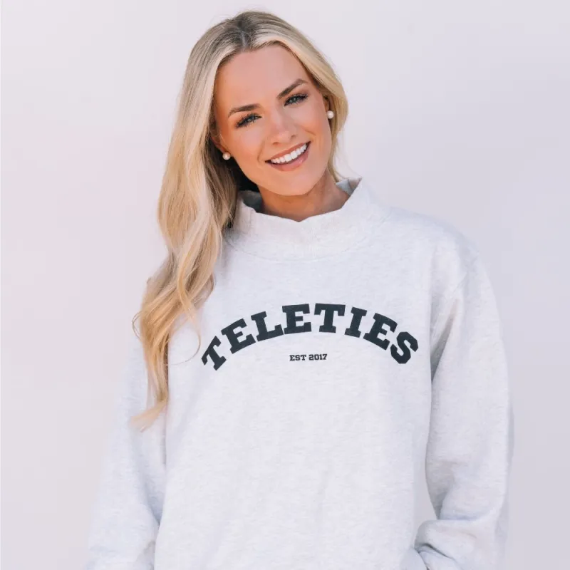 TELETIES Varsity Mockneck - Small sold by TELETIES