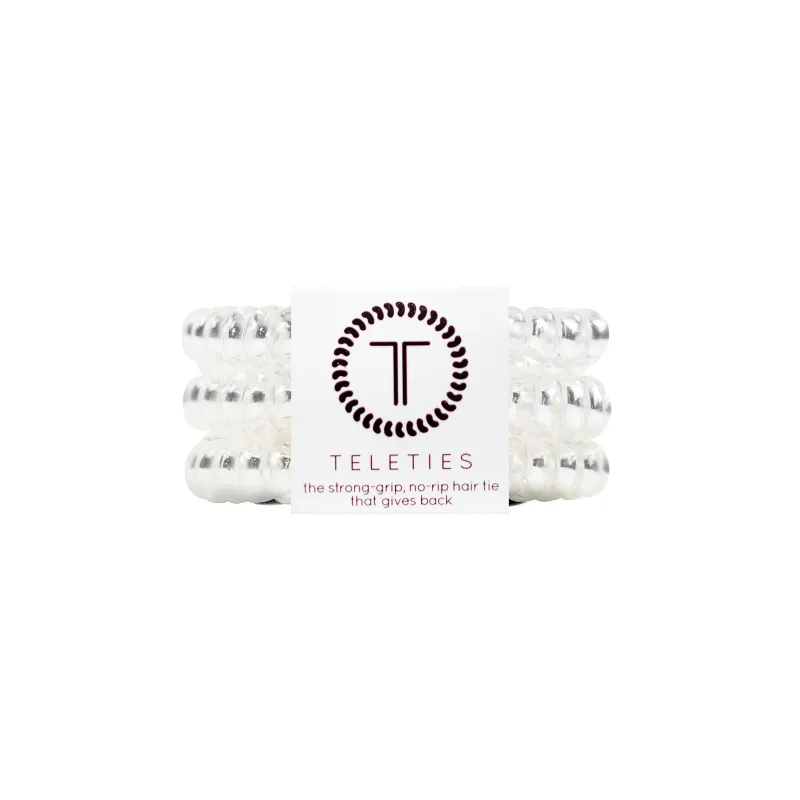 Crystal Clear Small Hair Ties made by TELETIES