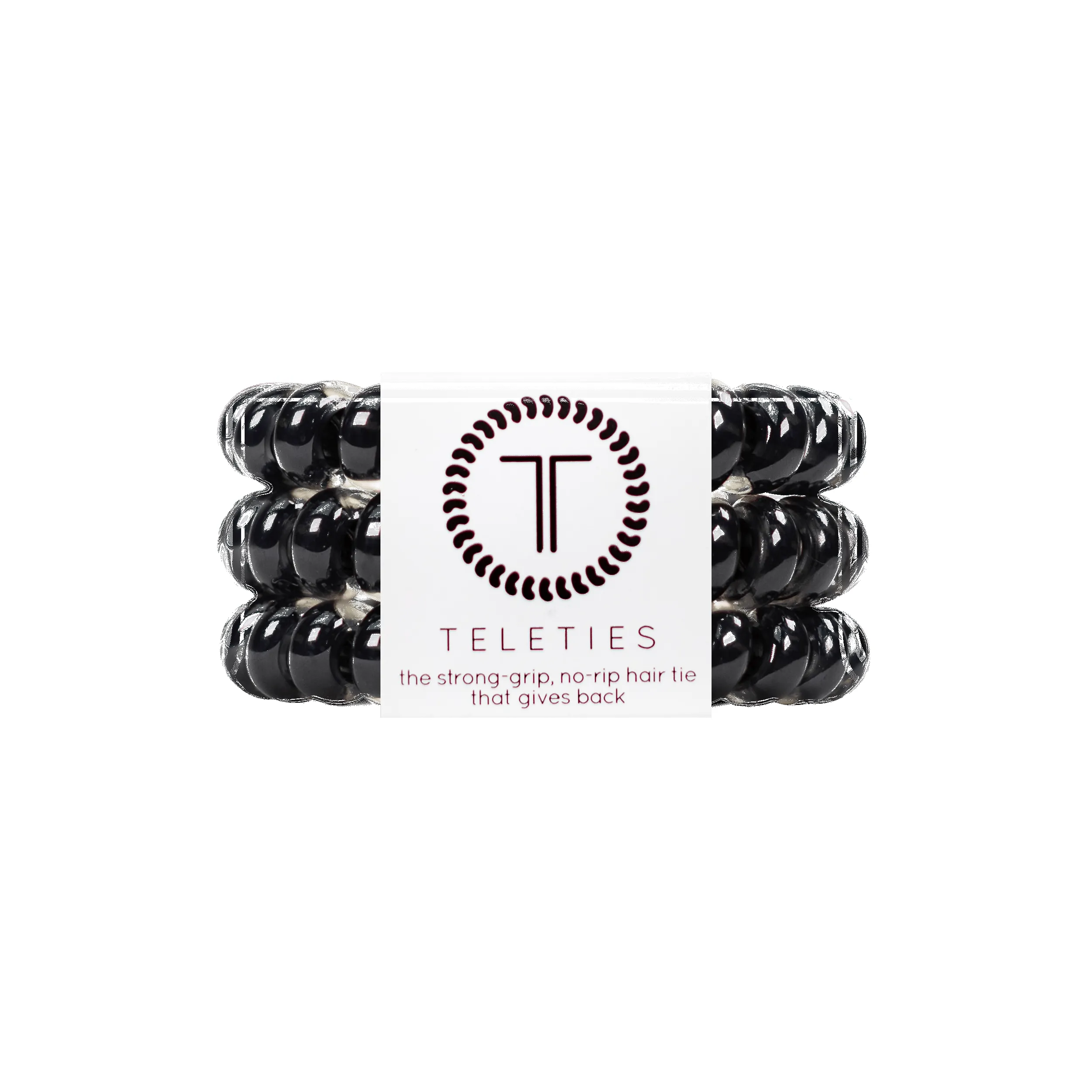Jet Black Large Hair Ties sold by TELETIES
