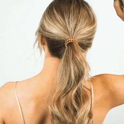 Coconut White Small Hair Ties sold by TELETIES product image thumbnail 5