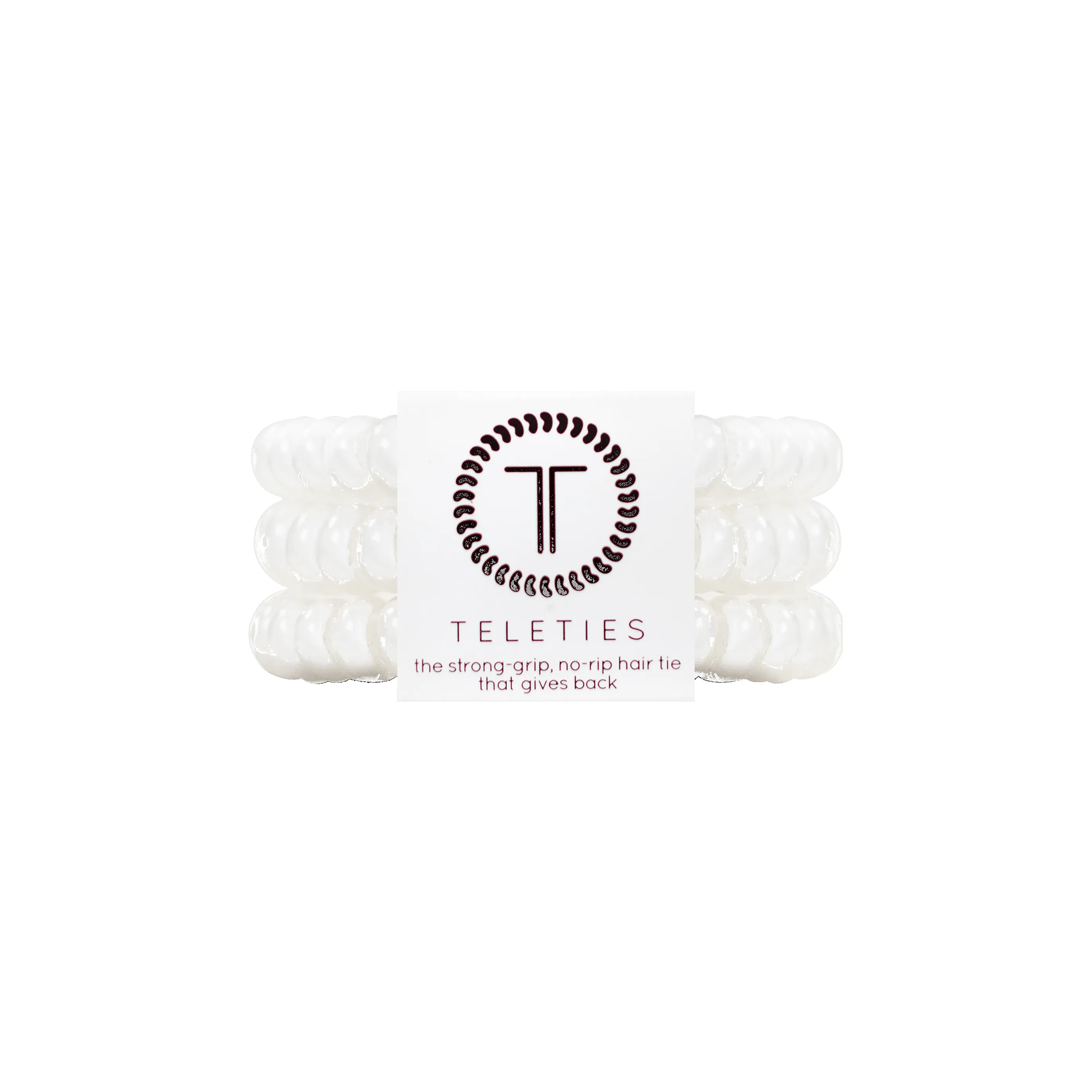Coconut White Small Hair Ties sold by TELETIES