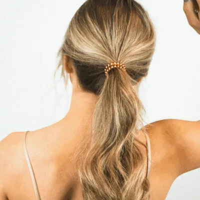 Coconut White Large Hair Ties sold by TELETIES product image thumbnail 5